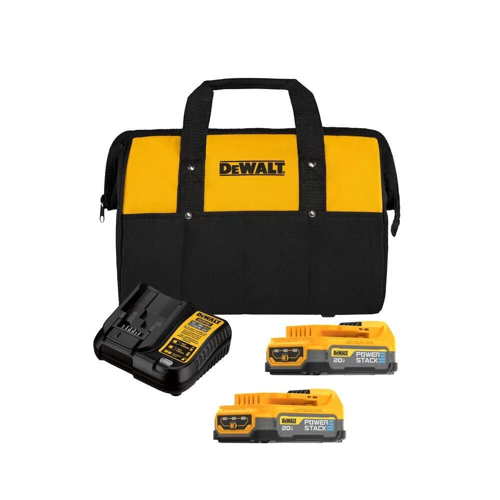 Kit Carregador + 2 Baterias 1.7Ah Power Stack 20V Dewalt